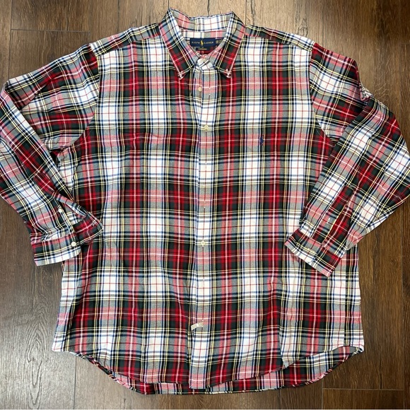 Ralph Lauren plaid button down SZ 2XB - Picture 1 of 3